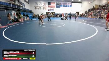 120 lbs Champ. Round 1 - Ezra Hernandez, Riverton vs Cody Dunham, Sheridan