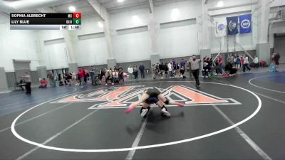 115 lbs Champ. Round 2 - Sophia Albrecht, Mountain Crest vs Lily Blue, Davis