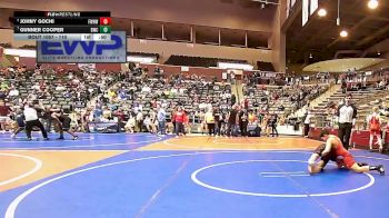 110 lbs Cons. Semi - Johny Gochi, Fayetteville Wild Hog Wrestling vs Gunner Cooper, Battlefield Wrestling Club