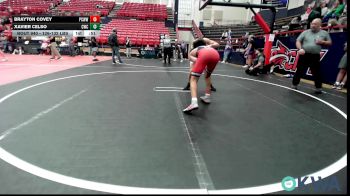 126-132 lbs 3rd Place - Brayton Covey, Ponca City Wildcat Wrestling vs Xavier Celso, Cowboy Wrestling Club