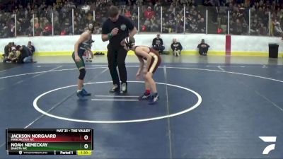 81 lbs Champ. Round 1 - Noah Nemeckay, Dakota WC vs Jackson Norgaard, Manchester WC