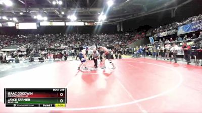 2A 285 lbs Cons. Round 2 - Jayce Farmer, Bear Lake vs Isaac Goodwin, Clearwater Valley