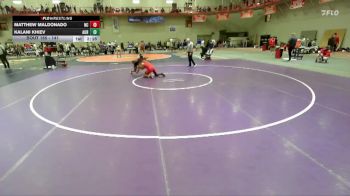 141 lbs Champ. Round 2 - Matthew Maldonado, North Central vs Kalani Khiev, Aurora Universtiy