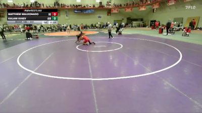 141 lbs Champ. Round 2 - Matthew Maldonado, North Central vs Kalani Khiev, Aurora Universtiy