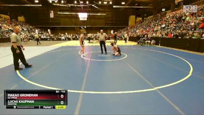 5A - 113 lbs Champ. Round 1 - Lucas Kaufman, Newton vs Makao Groneman, KC-Piper