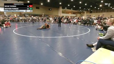 150 lbs Quarterfinal - Brayden Forman, B.R.A.W.L vs Micah Thomas, Black Creek