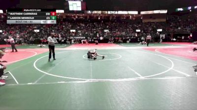 90 lbs Champ. Round 2 - Matthew Carreras, BTWA vs Landon Newbold, ATGA