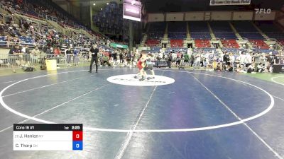 126 lbs Cons 16 #1 - Jacob Hanlon, NY vs Carter Thorp, OH