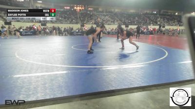 118 lbs Consi Of 16 #1 - Madison Jones, Westmoore Wresting vs Zaylee Potts, Collinsville Junior High