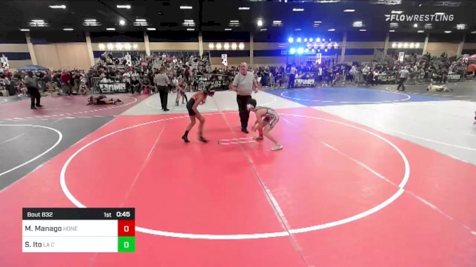 102 lbs Consi Of 16 #2 - Mckenna Manago, Honeybadgers vs Shane Ito, La ...