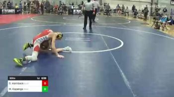 88 lbs Consolation - Devan Hornback, Blue Line vs Malachi Kapenga, Ares