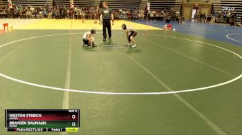 65 lbs Cons. Round 2 - Weston Streich, UNITED vs Brayden Baumann, HLWW