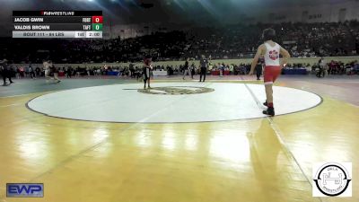 84 lbs Round Of 16 - Jacob Gwin, Fort Gibson Youth Wrestling vs Valdis Brown, Taft Middle School