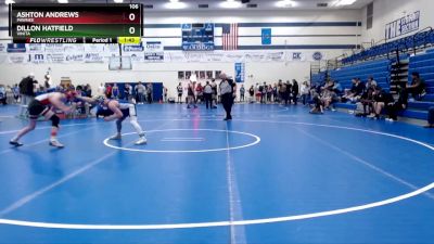 106 lbs Semifinal - Ashton Andrews, Pawnee vs Dillon Hatfield, Vinita