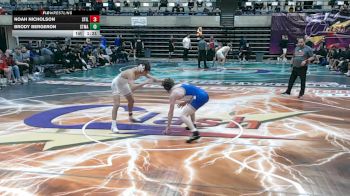 133 lbs Round 1 (4 Team) - Brody Bergeron, Saint Michael-Albertville, MN vs Noah Nicholson, Stillwater, MN