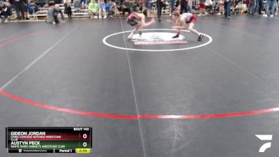 77 lbs Round 3 - Austyn Peck, White River Hornets Wrestling Club vs Gideon Jordan, CNWC Concede Nothing Wrestling Club