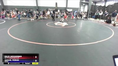 102 lbs Quarterfinal - Miles Weisgerber, Big Cat Wrestling Club vs Samuel Moran, NWWC