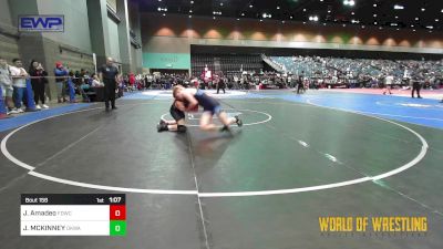 160 lbs Semifinal - Jullian Amadeo, FordDynasty Wrestling Club vs JORDAN MCKINNEY, OKWA