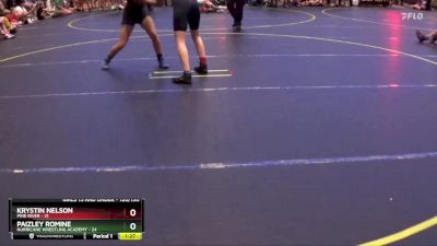 120/130 Quarterfinal - Paizley Romine, Hurricane Wrestling Academy vs Krystin Nelson, Pine River