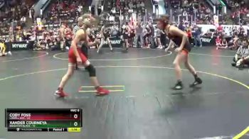 110 lbs Quarterfinals (8 Team) - Xander Courneya, Brighton Black vs Cody Foss, Lowell Red