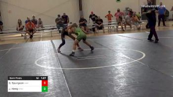 90 lbs Semifinal - Gage Spurgeon, Hammer Time vs Justus Heeg, Standfast