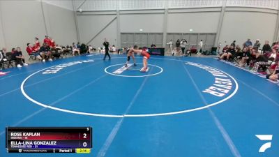 122 lbs Semis & 3rd Wb (16 Team) - Rose Kaplan, Indiana vs Ella-Lina Gonzalez, Tennessee Red