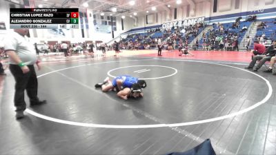 144 lbs Cons. Round 1 - Christian Lopez Razo, San Ysidro vs Alejandro Gonzalez, Chula Vista