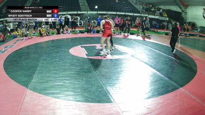 165 lbs 1st Place Match - Cooper Hardy, Montana vs Wyatt Goettsch, Montana