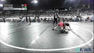 91 lbs Consi Of 4 - Austyn Allen, Ponca City Wildcat Wrestling vs Amiah Huerta, F-5 Grappling