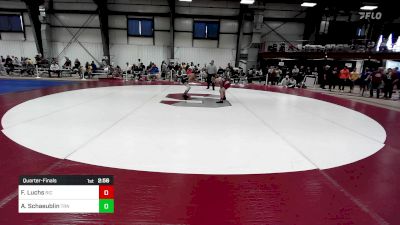 125 lbs Quarterfinal - Fred Luchs, Rhode Island College vs Alex Schaeublin, Trinity