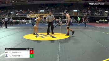 157 lbs Prelims - Calvin Kopstein, James Madison University vs John Halbrendt, Penn State - Mont Alto