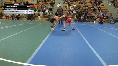130 lbs Semifinal - Rj Vandehoef, Lennox vs Lane Werner, Pursuit Wrestling Minnesota