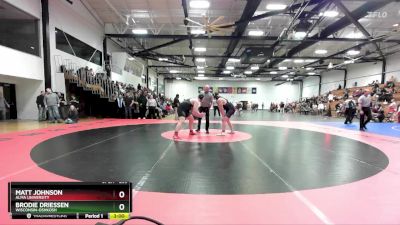 285 lbs Cons. Round 2 - Matt Johnson, Alma University vs Brodie Driessen, Wisconsin-Oshkosh