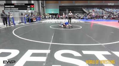 61 lbs Semifinal - Asher King, Sebolt Wrestling Academy vs Jayden Crisman, Salem Elite Mat Club