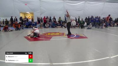 75 lbs Consi Of 4 - Garrett Bacorn, South Williamsport vs Gavin Galeano, Harrisburg