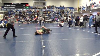 127 lbs 3rd Place - Dominic Deputy, Chestnut Ridge vs Mikey Bautista, St. Joseph Regional-NJ