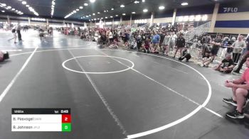 126 lbs Quarterfinal - Bryce Pasvogel, Dark Horse WC vs Brett Johnson, JFLO Trained