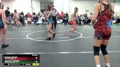 97 lbs Round 1 (6 Team) - Olivia Keams, Misfits Power vs Brinley Dinzeo, Misfits Strength