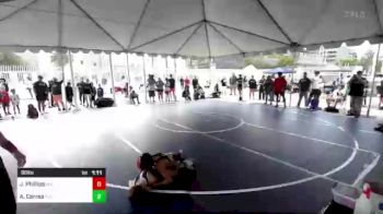 86 lbs Quarterfinal - Jackson Phillips, Mat Time vs Aydann Correa, TUF California Wr Ac