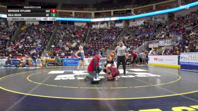 112 lbs Semifinal - Morgan Hyland, Easton Area-G vs Isla Silva, Mt. Lebanon-G