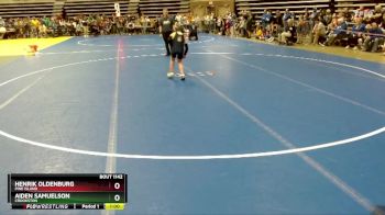 90 lbs Champ. Round 1 - Aiden Samuelson, Crookston vs Henrik Oldenburg, Pine Island