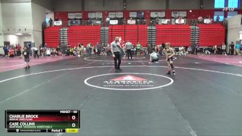 60 lbs Cons. Round 2 - Charlie Brock, Bobcat Wrestling vs Case Collins, Northside Takedown Wrestling C