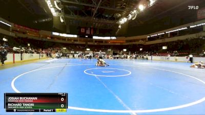 113 lbs Quarterfinal - Josiah Buchanan, Mountain View Marana vs Richard Tanori, Sahuarita High School