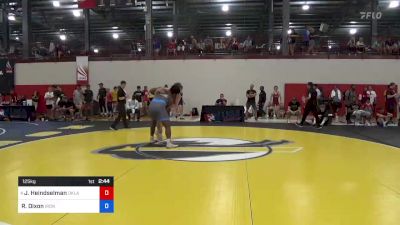 125 kg Round Of 32 - Joshua Heindselman, Oklahoma Regional Training Center vs Rayshawn Dixon, Iron Wrestling Club