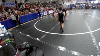 46 lbs Rr Rnd 8 - Carson Mackey, Chandler Takedown Club vs Azayla Mitchell, El Reno Wrestling Club