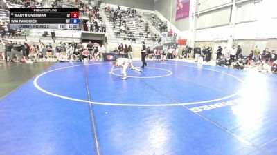 U15 Women - 46 lbs Champ. Round 2 - Madyn Overman, AZ vs Wai Fandrich, MT