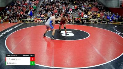 172 lbs Cons. Round 2 - Pascal Laporte, North East Hs vs Carter Durst, Berlin Brothersvalley Hs