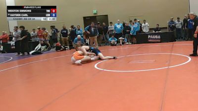 165 lbs Champ. Rd Of 64 - Weston Emmons, Tiger Wrestling Club vs Hayden Carl, Legacy Dragons