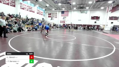 195 lbs Round Of 16 - Lucas Benoit, Putnam vs T.J. Serrano, Notre Dame-Fairfield