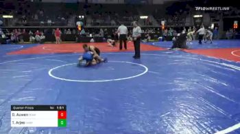 128 lbs Quarterfinal - Drew Auwen, Team Choctaw vs Tanner Arjes, Hampton-Dumont